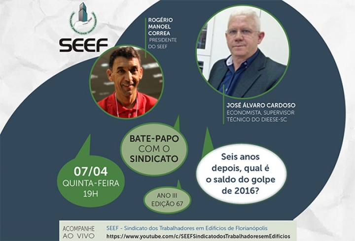 BATE-PAPO DIA 07/04: SEIS ANOS DEPOIS, QUAL É O SALDO DO GOLPE DE 2016?