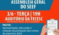 SEEF convoca categoria para Assembleia Geral OrdinÃ¡ria no dia 3 de junho