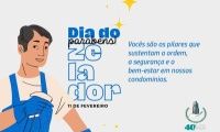 Feliz dia do zelador!