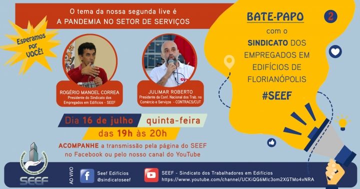Segunda edição do Bate-papo com o Sindicato recebe o presidente da CONTRACS-CUT