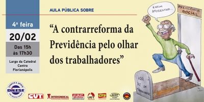 Participe da Aula Pública “A contrarreforma da Previdência pelo olhar dos trabalhadores”