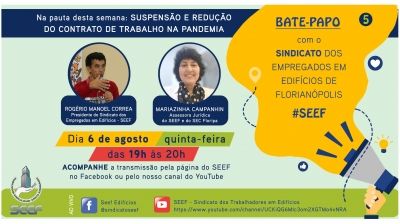 A suspensão e redução do contrato de trabalho na pandemia é o assunto do BATE-PAPO desta semana