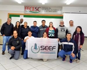 Direção do SEEF participa de formação do Programa Alicerce da CUT-SC